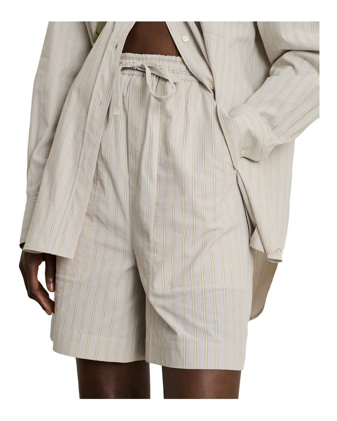 Soeur Emeric Shorts Light Grey/Ecru