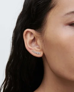 Sophie Bille Brahe Petit Croissant De Lune Earring Left Gold