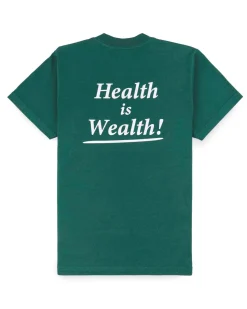 Sporty & Rich Health Is Wealth T-Shirt Alpine