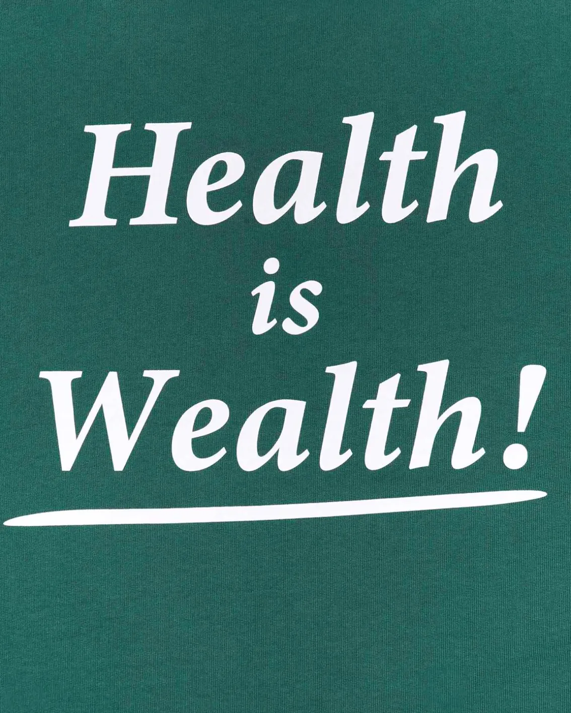 Sporty & Rich Health Is Wealth T-Shirt Alpine