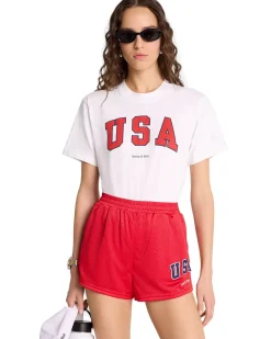 Sporty & Rich Usa T-Shirt White