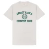 Sporty & Rich Varsity Crest T-Shirt Heather Gray