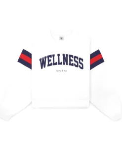 Sporty & Rich Wellness Ivy Rugby Crewneck White