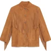 Stand Studio Estee Fringe Jacket Desert Tan