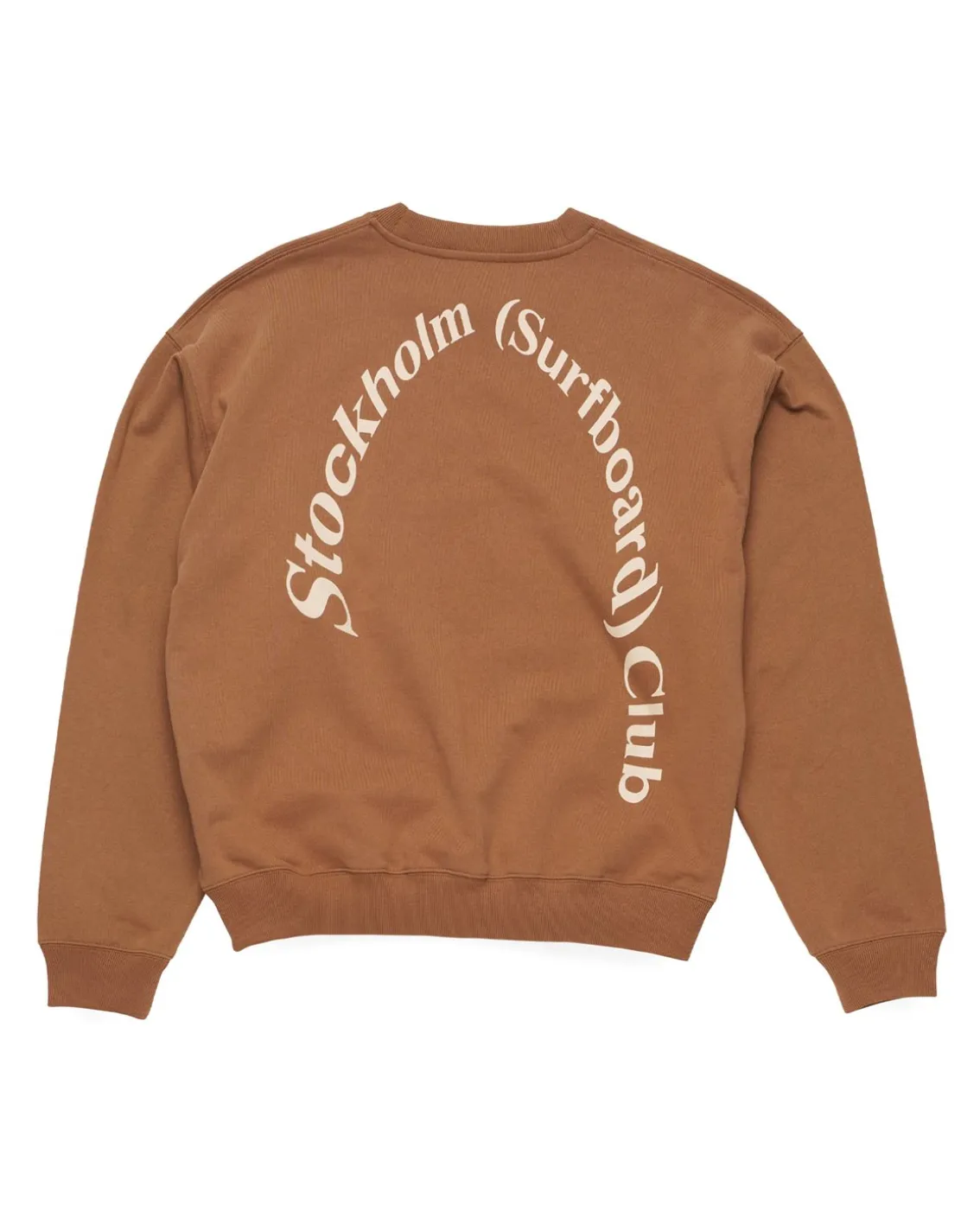 Stockholm Surfboard Club Regular Back Logo Sweater Brown