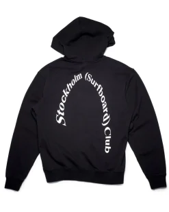 Stockholm Surfboard Club Bjorn Logo Hoodie Black