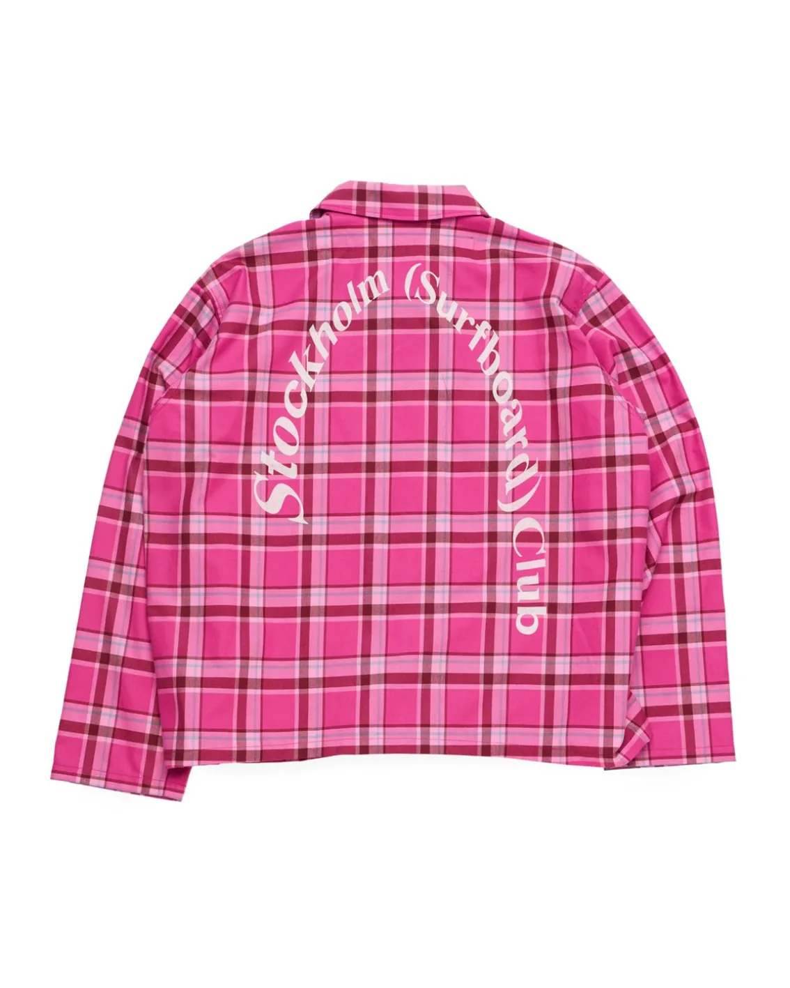 Stockholm Surfboard Club Club Overshirt Pink Check