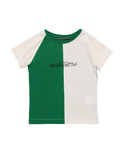 Stockholm Surfboard Club Fitted Raglan T-Shirt Green/White
