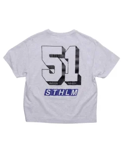 Stockholm Surfboard Club Box T-Shirt Sponsor Grey Melange