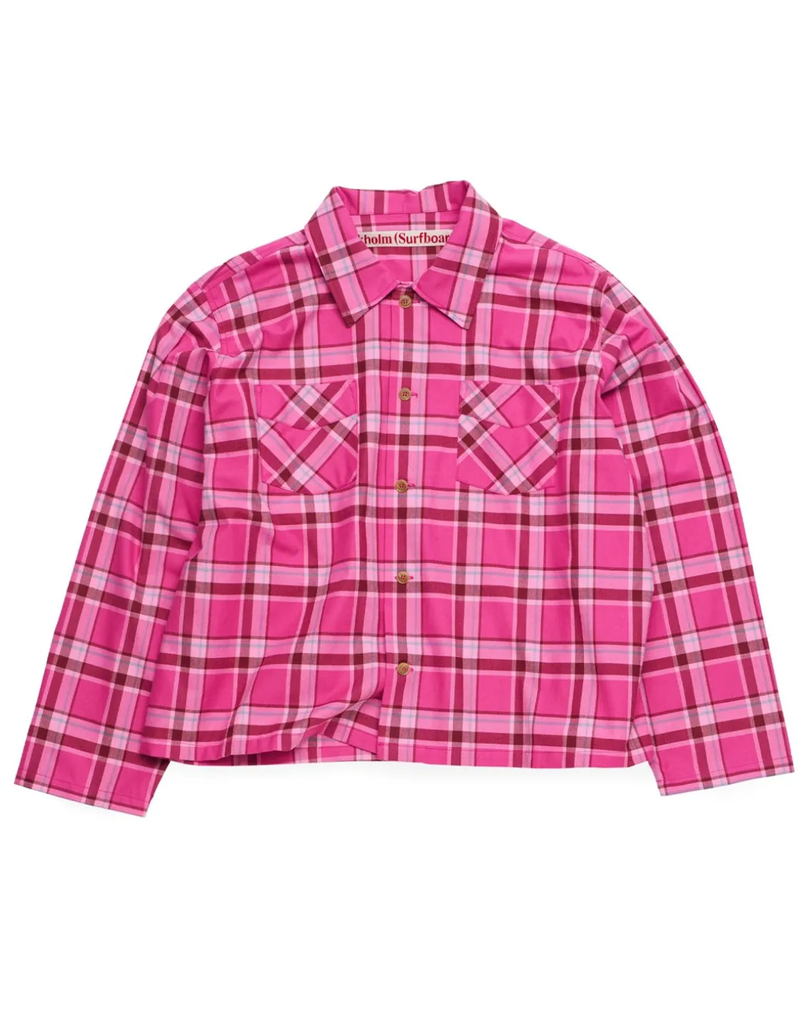 Stockholm Surfboard Club Club Overshirt Pink Check