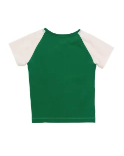 Stockholm Surfboard Club Fitted Raglan T-Shirt Green/White