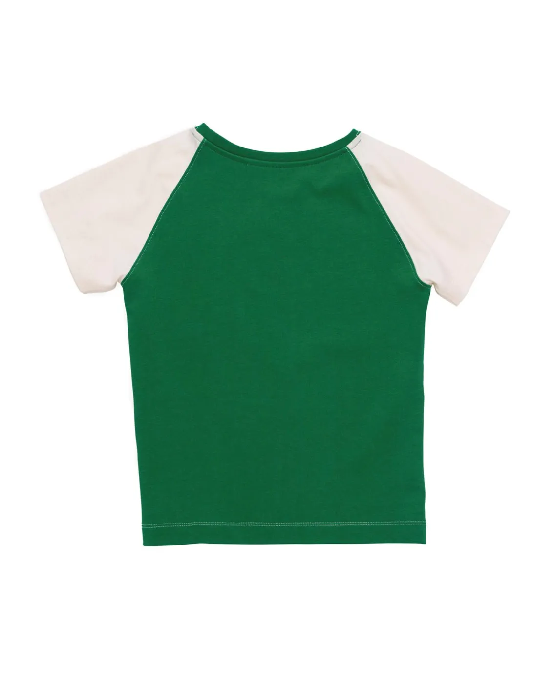 Stockholm Surfboard Club Fitted Raglan T-Shirt Green/White