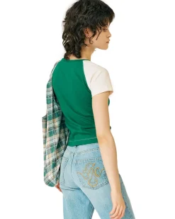 Stockholm Surfboard Club Fitted Raglan T-Shirt Green/White