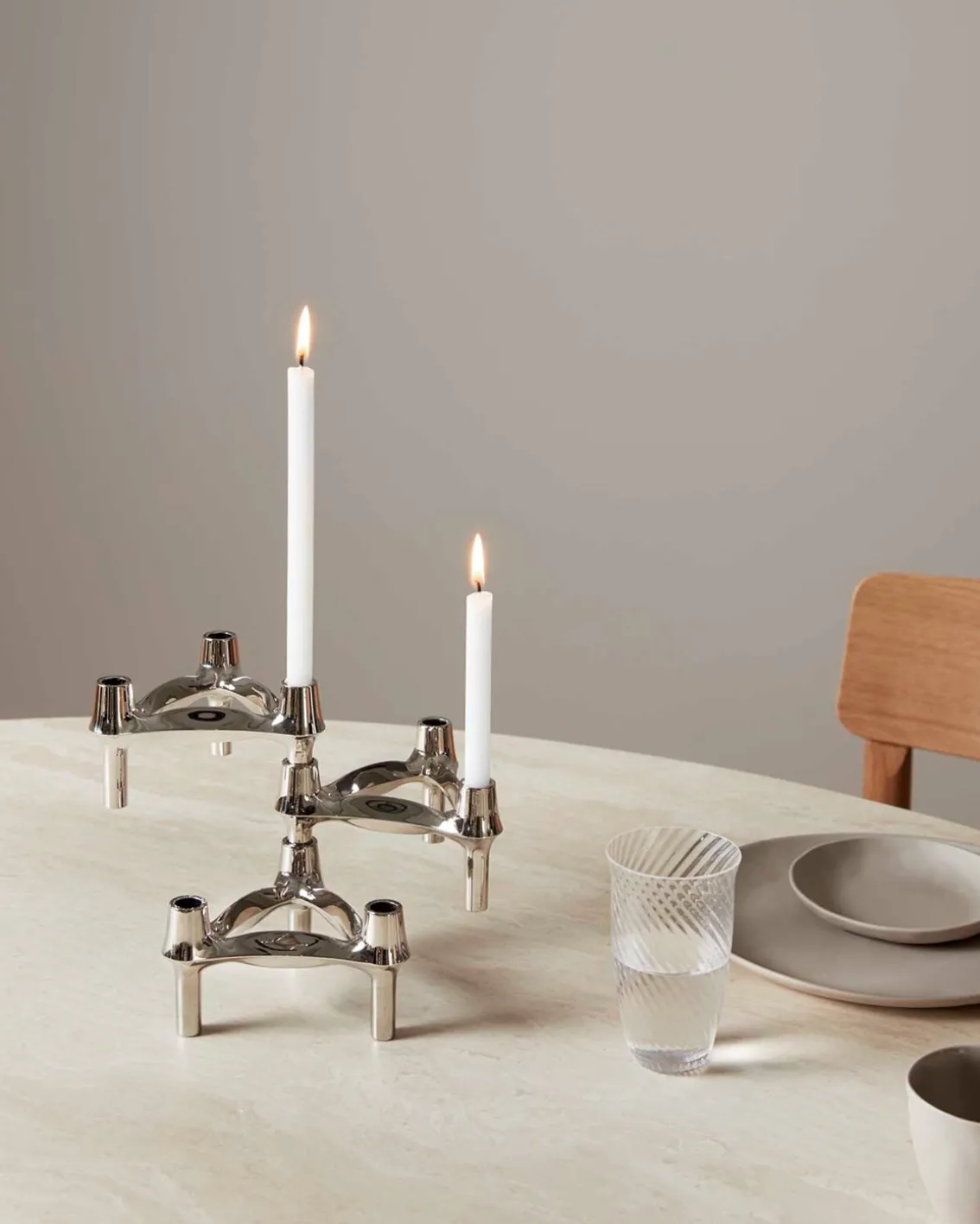 STOFF BMF Candle Holder Chrome
