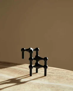 STOFF Nagel Candle Holder Black
