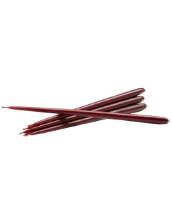 STOFF Nagel Candles 6-Pack Burgundy Red