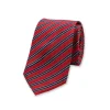 Stripe Silk Tie Red/Blue/White
