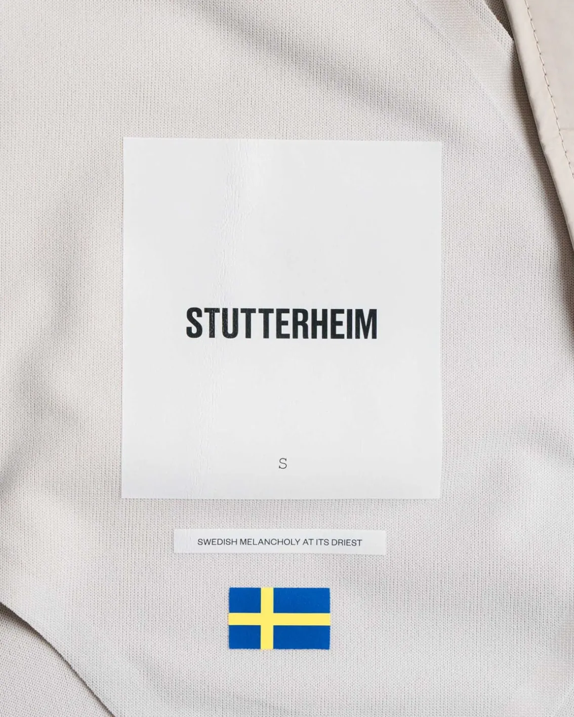 Stutterheim Stockholm Lightweight Raincoat Light Sand