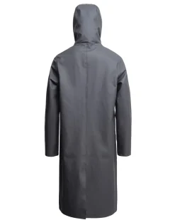 Stutterheim Stockholm Long Raincoat Charcoal