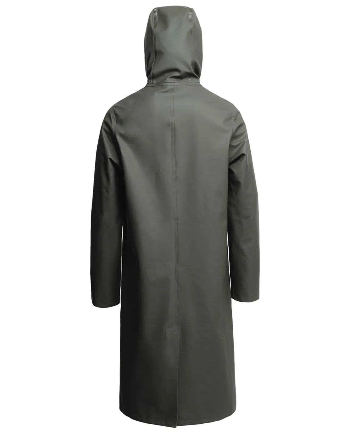 Stutterheim Stockholm Long Raincoat Green