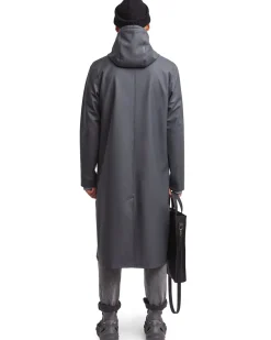 Stutterheim Stockholm Long Raincoat Charcoal