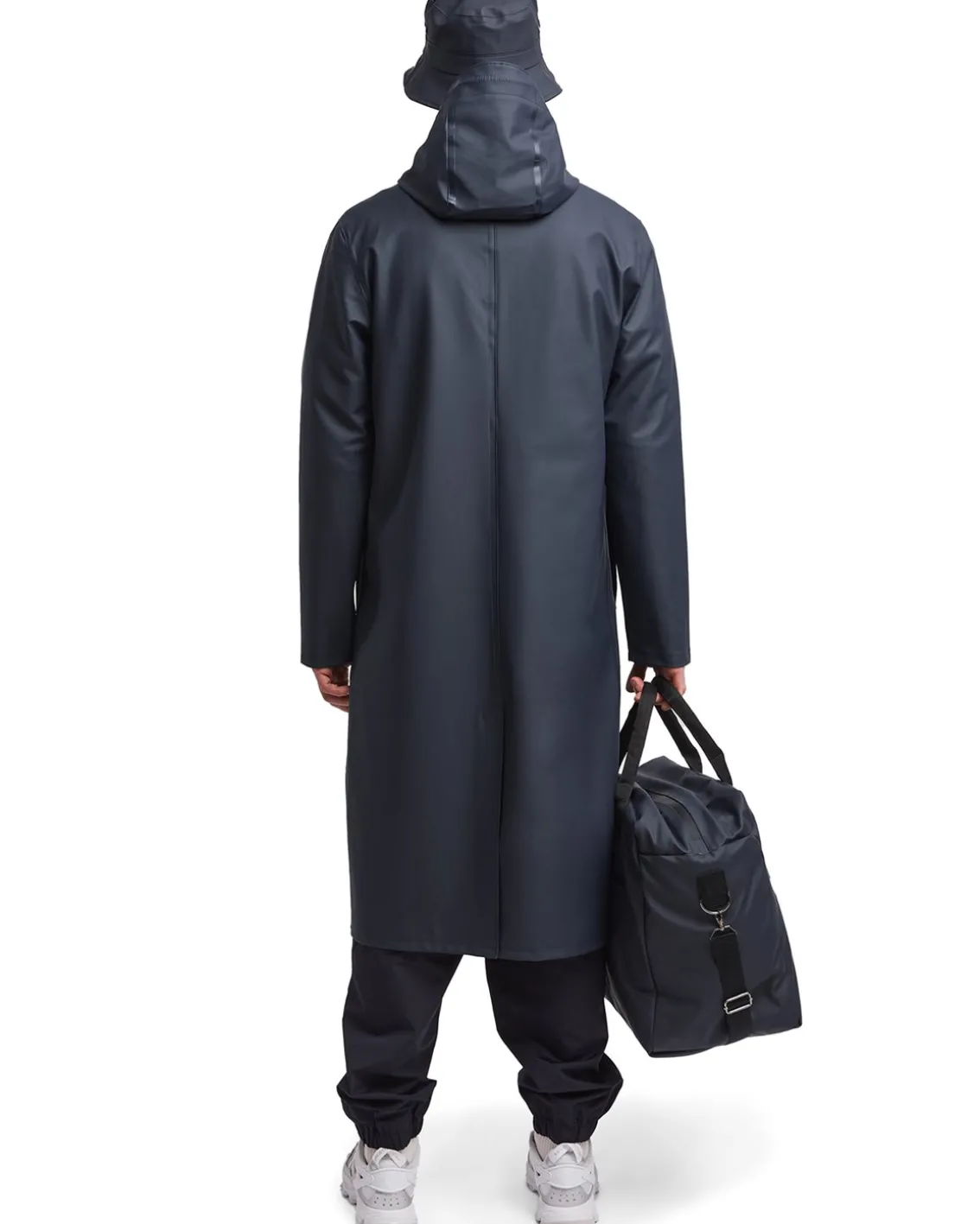 Stutterheim Stockholm Long Raincoat Navy