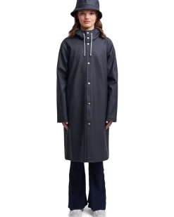 Stutterheim Stockholm Long Raincoat Navy
