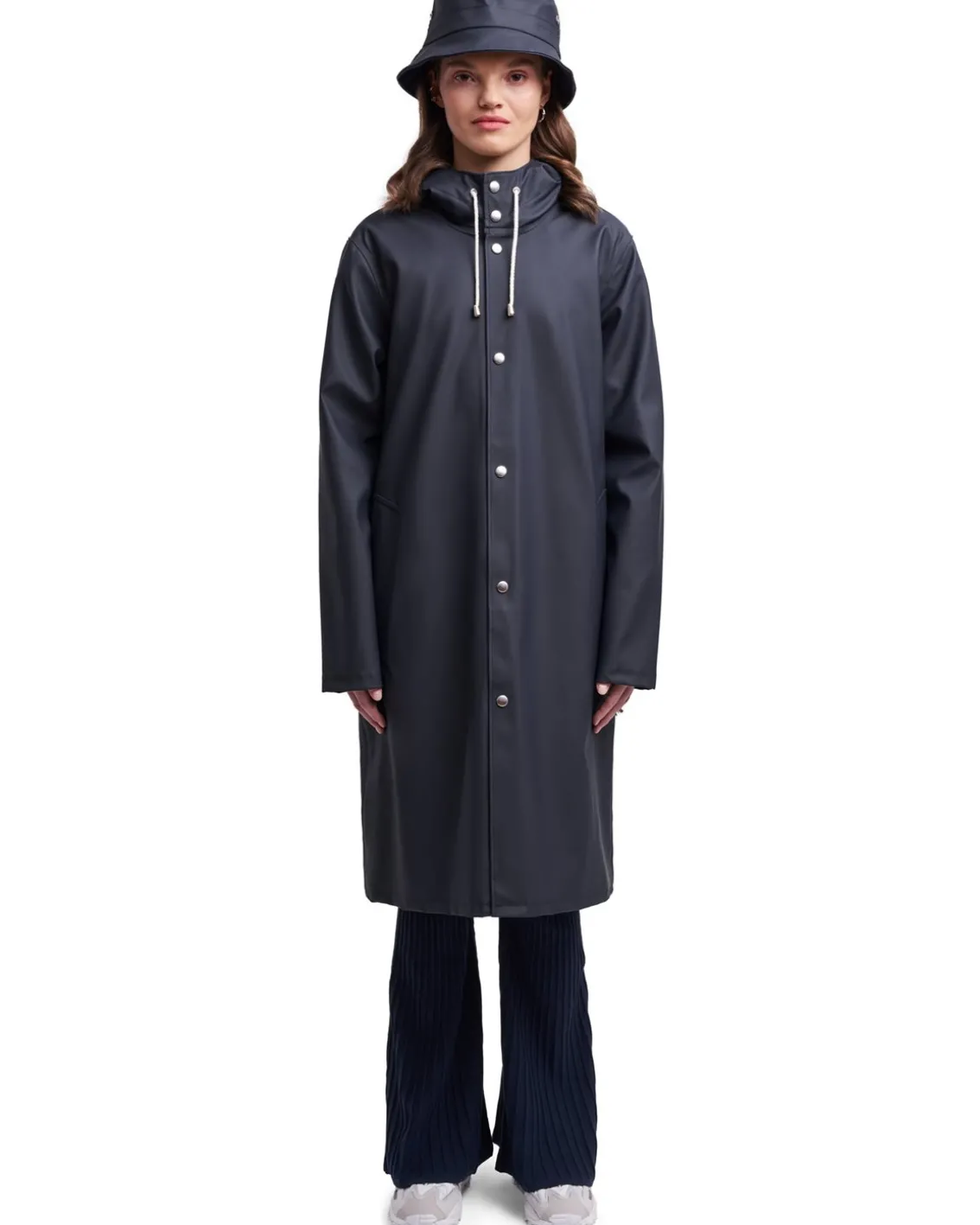 Stutterheim Stockholm Long Raincoat Navy