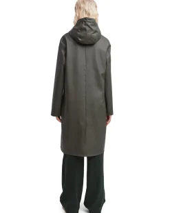 Stutterheim Stockholm Long Raincoat Green