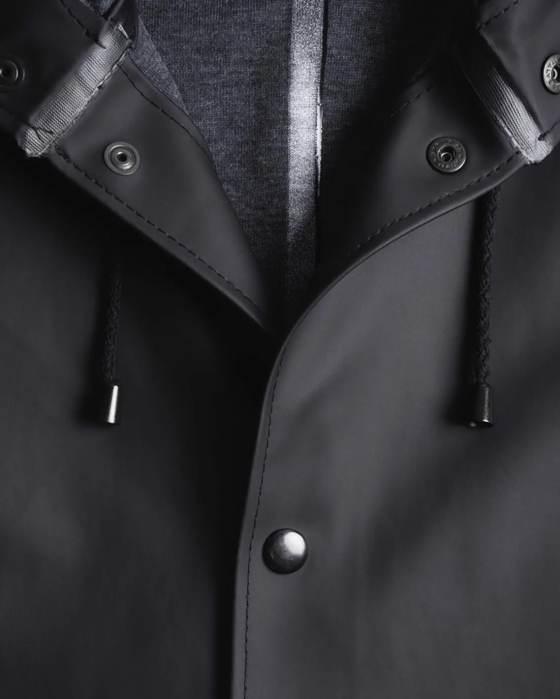 Stutterheim Stockholm Long Raincoat Black