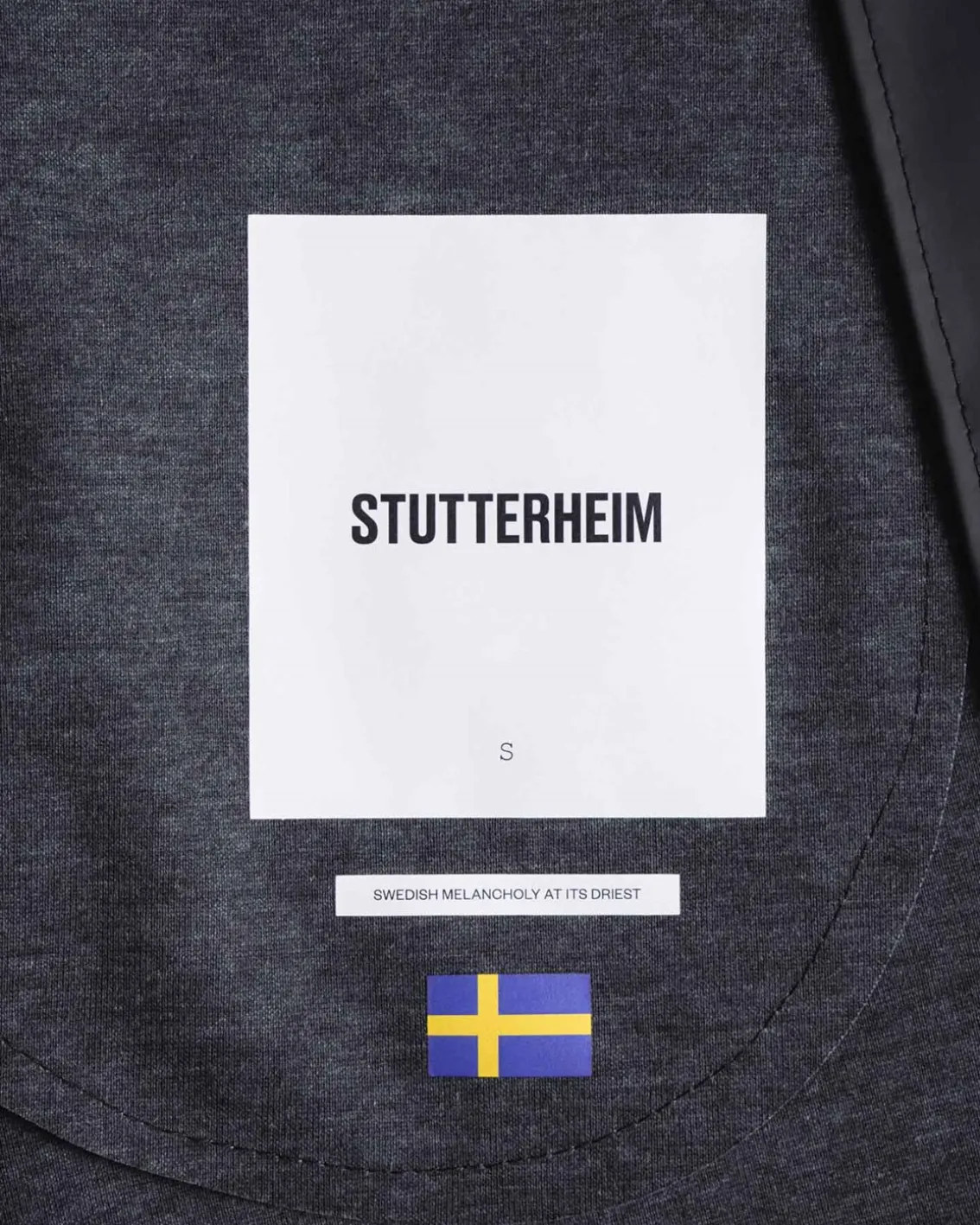 Stutterheim Stockholm Long Raincoat Black
