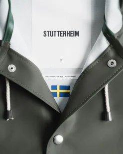 Stutterheim Stockholm Raincoat Green