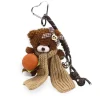 Teddy Bear With Scarf Bag Charm Brown