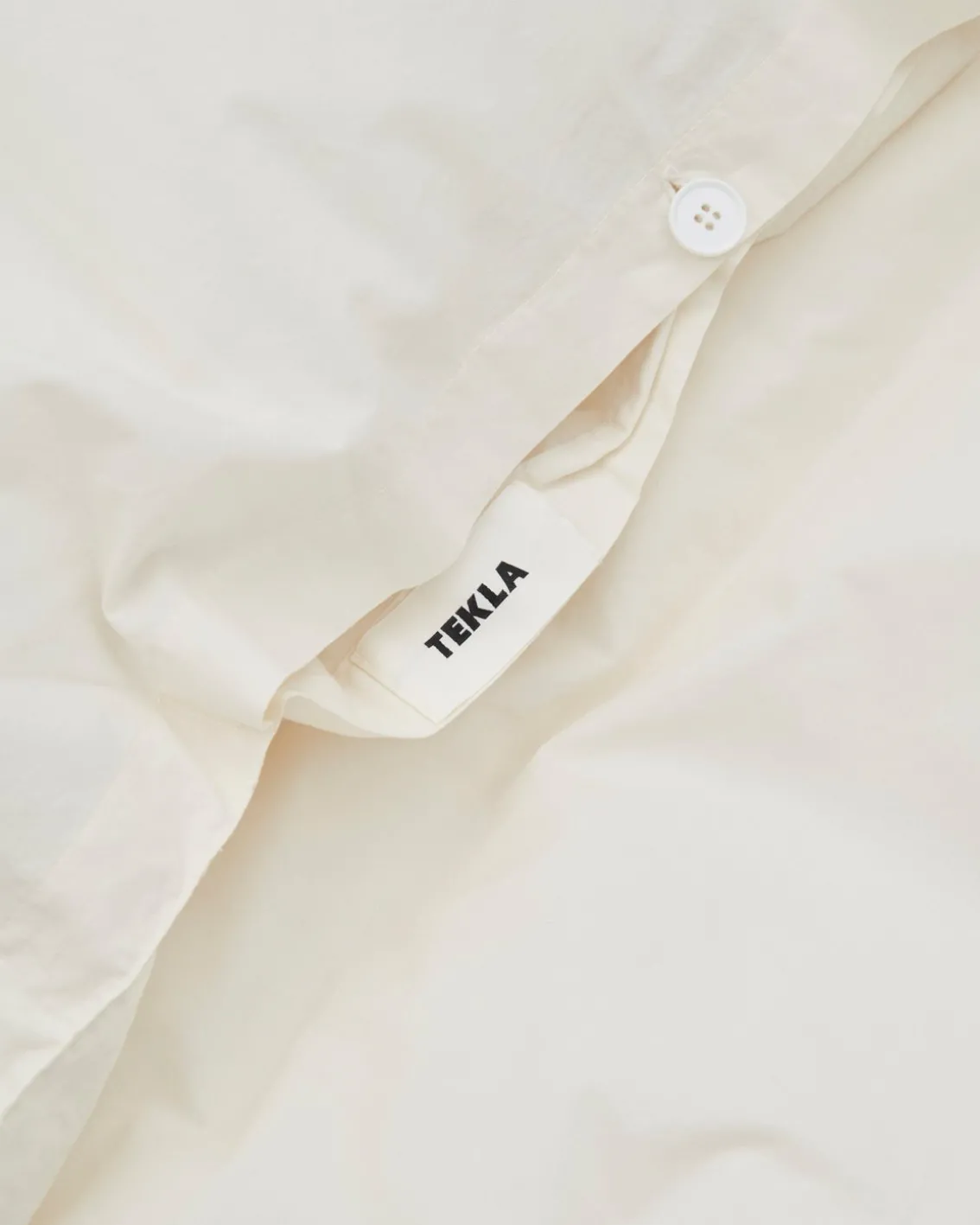 Tekla Percale Duvet Cover Winter White