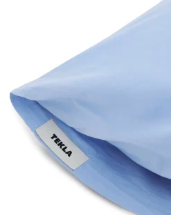 Tekla Percale Pillow Sham Island Blue