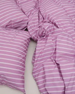 Tekla Percale Pillow Sham Mallow Pink Stripes