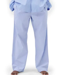 Tekla Poplin Pyjamas Pants Pin Stripe