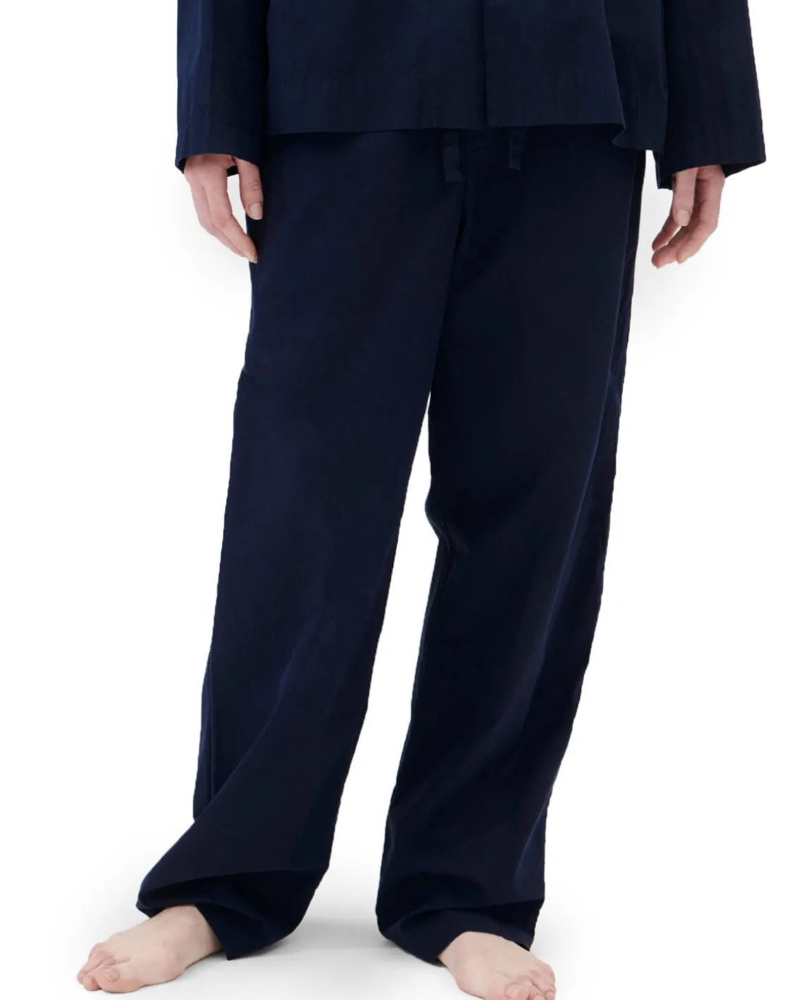 Tekla Poplin Pyjamas Pants True Navy