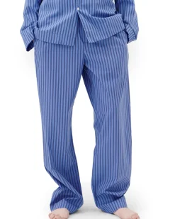 Tekla Poplin Pyjamas Pants Boro Stripes