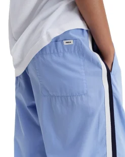 Tekla Poplin Pyjamas Pants Side Stripe Cornflower Blue