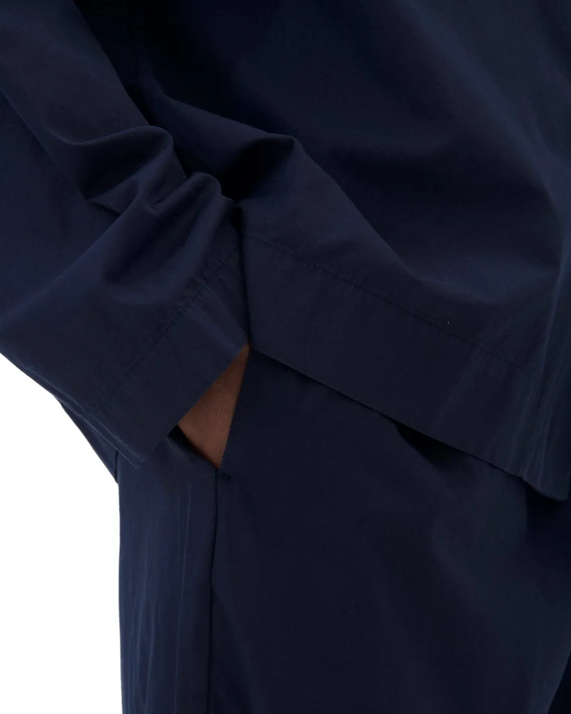 Tekla Poplin Pyjamas Pants True Navy