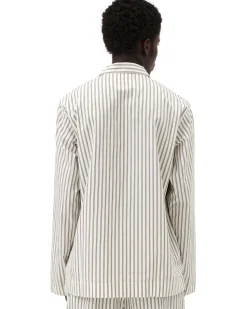Tekla Poplin Pyjamas Shirt Hopper Stripes