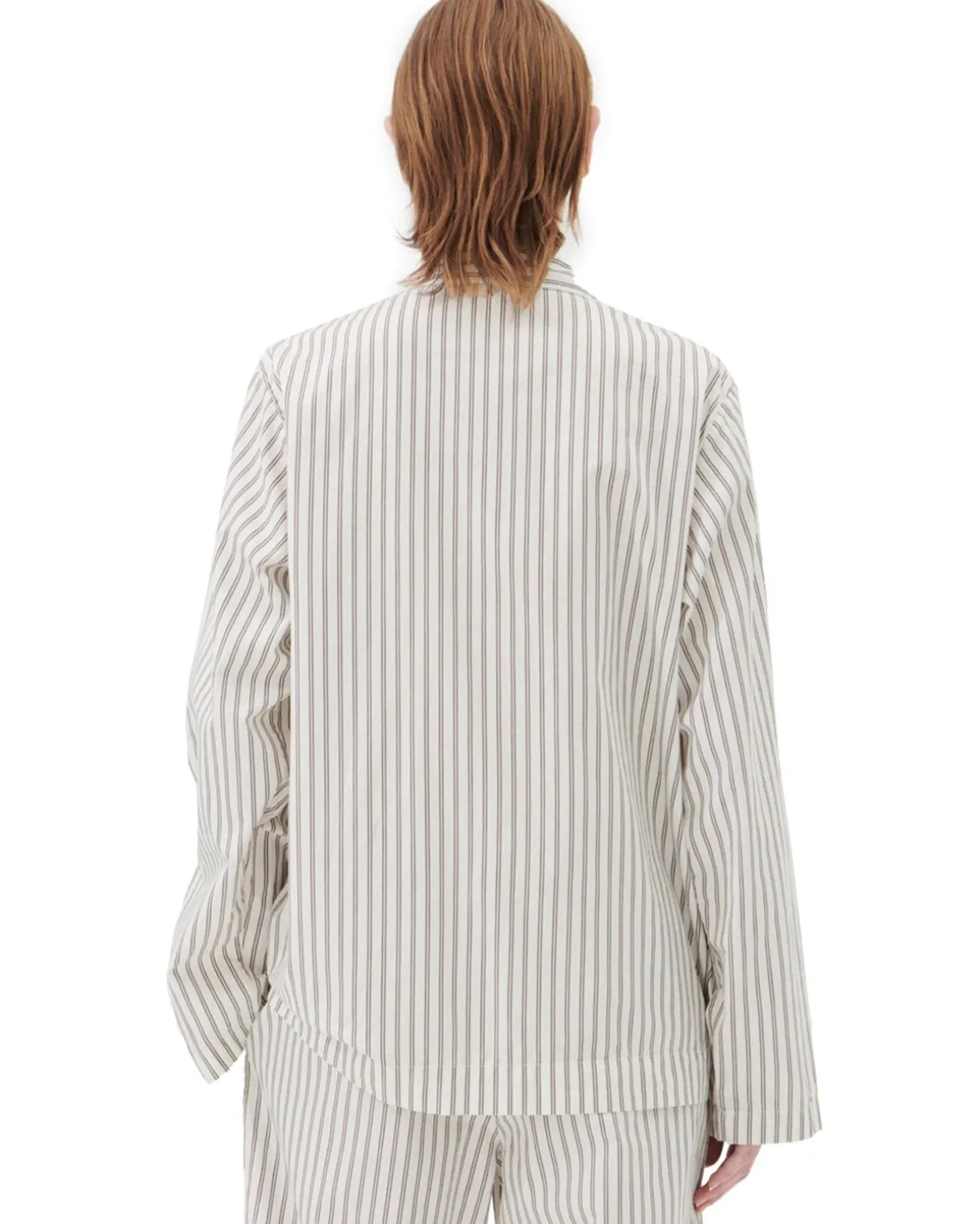 Tekla Poplin Pyjamas Shirt Hopper Stripes