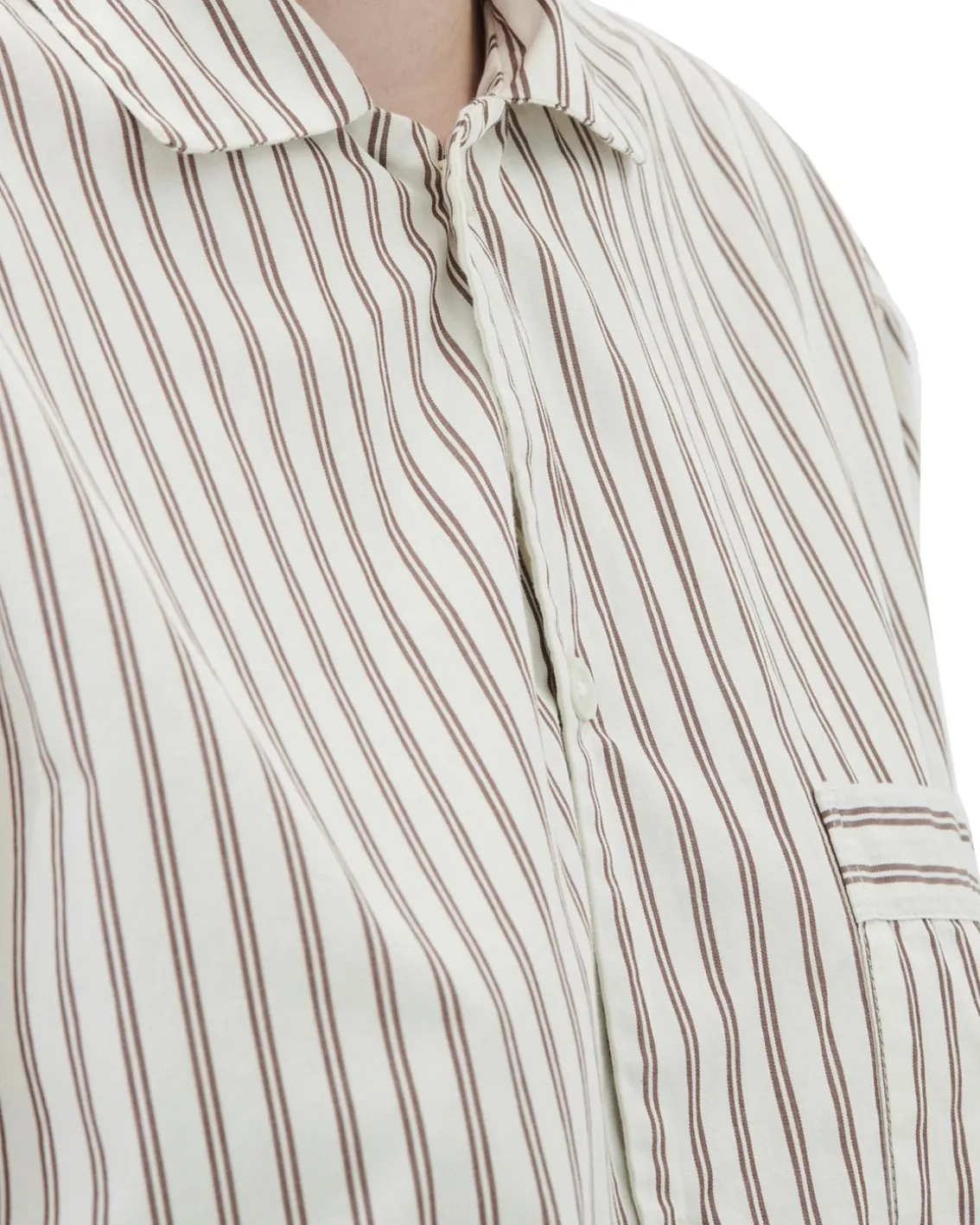 Tekla Poplin Pyjamas Shirt Hopper Stripes