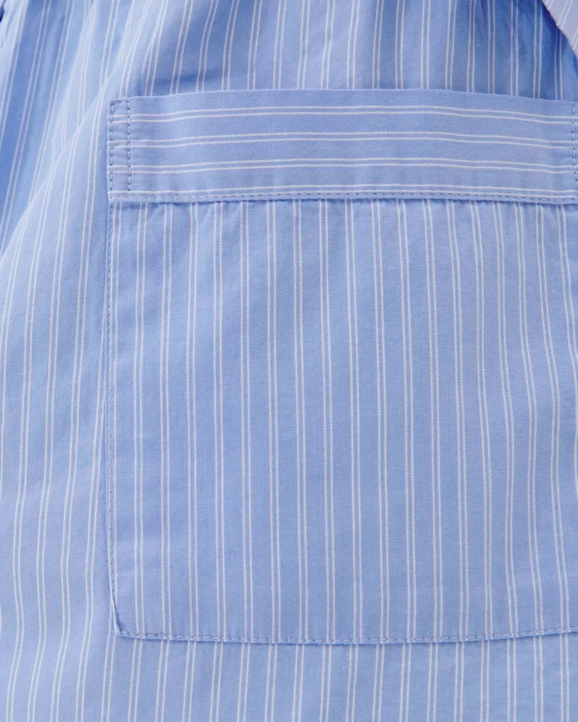 Tekla Poplin Pyjamas Shorts Pin Stripes