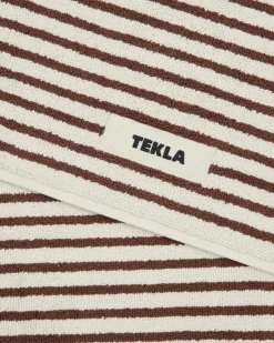 Tekla Terry Bath Mat Kodiak Stripes