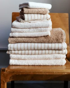 Tekla Terry Towel Sienna Stripes