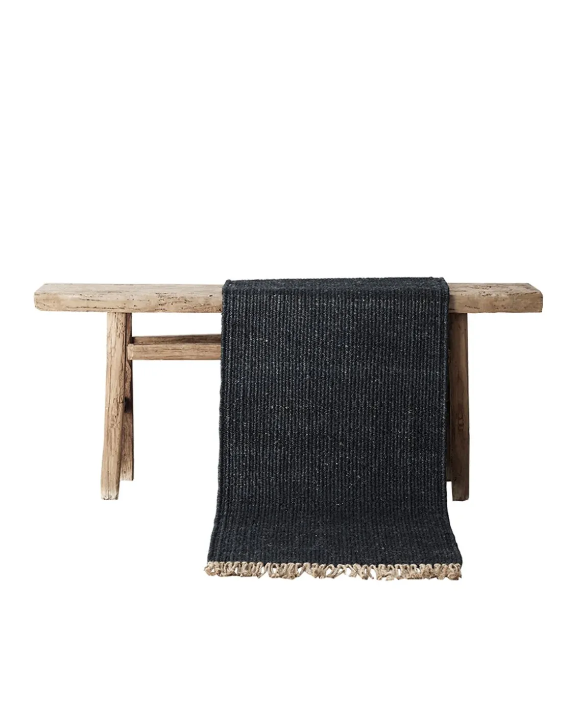 Tell me More Hemp Rug Black