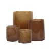 Tell me More Lyric Candle Holder Brown