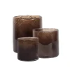 Tell me More Lyric Candle Holder Dark Brown